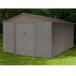 Abri de jardin métal aspect bois