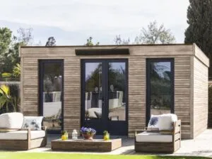 Abri de jardin semi habitable toit plat