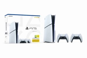 Playstation 5 (modèle Slim)+ 2nde Manette Dualsense Blanche