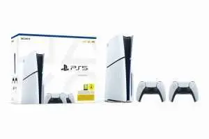 Playstation 5 (modèle Slim)+ 2nde Manette Dualsense Blanche